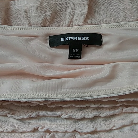 Express strapless, layered,ruffled dress - Picture 5 of 5